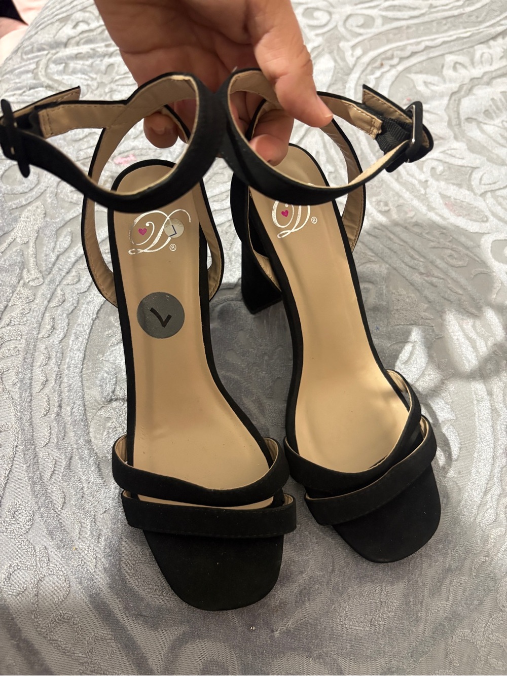 Black Ankle-Strap Heels